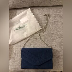 Blue Chain Shoulder Bag